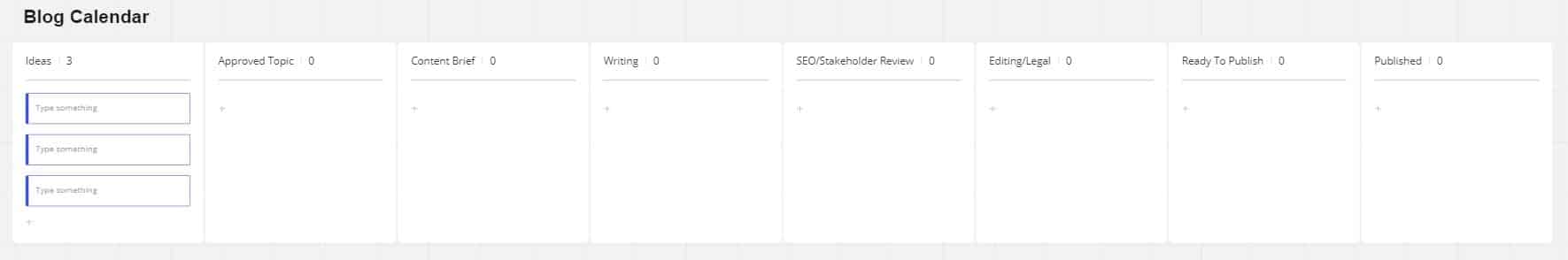 Miro content calendar