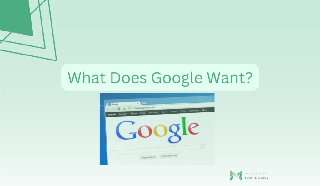 What Does Google Want?