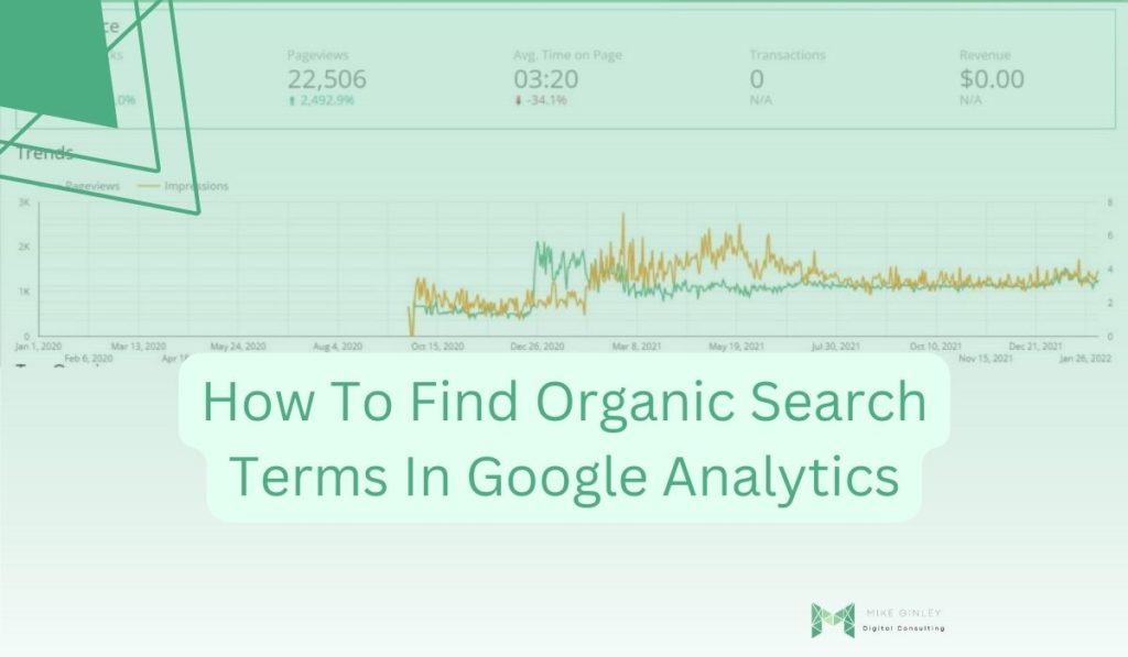 How To Find Organic Search Terms In Google Analytics